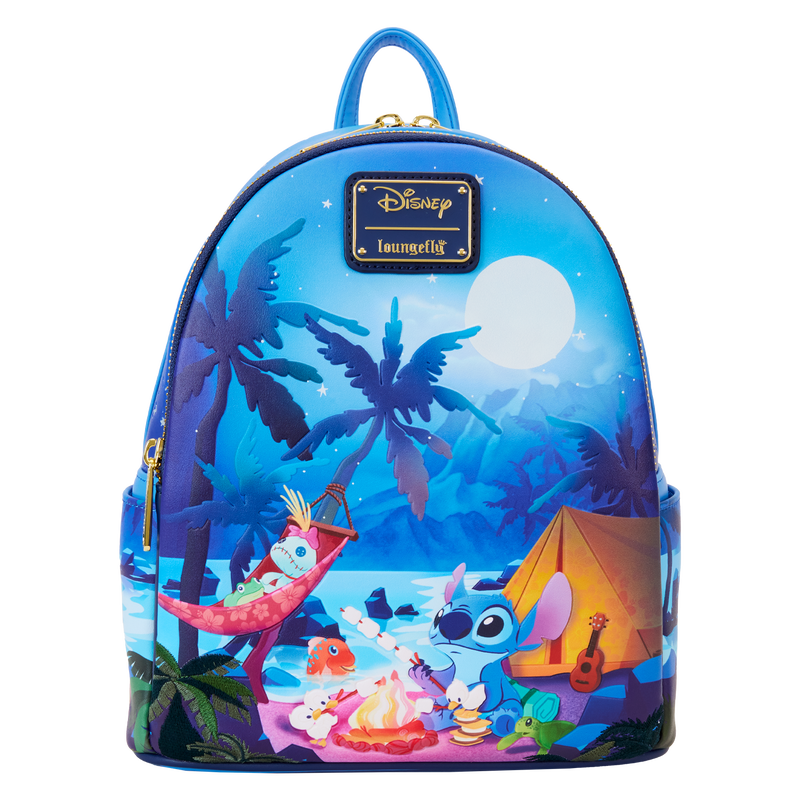 Stitch Camping Cuties Glow Mini Loungefly Backpack LFY