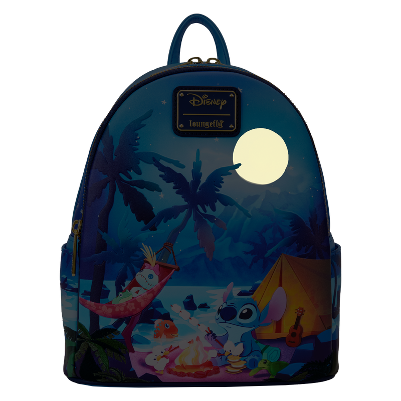 Stitch Camping Cuties Glow Mini Loungefly Backpack LFY