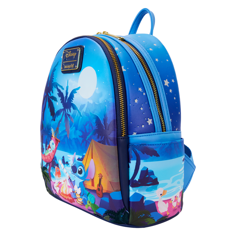 Stitch Camping Cuties Glow Mini Loungefly Backpack LFY