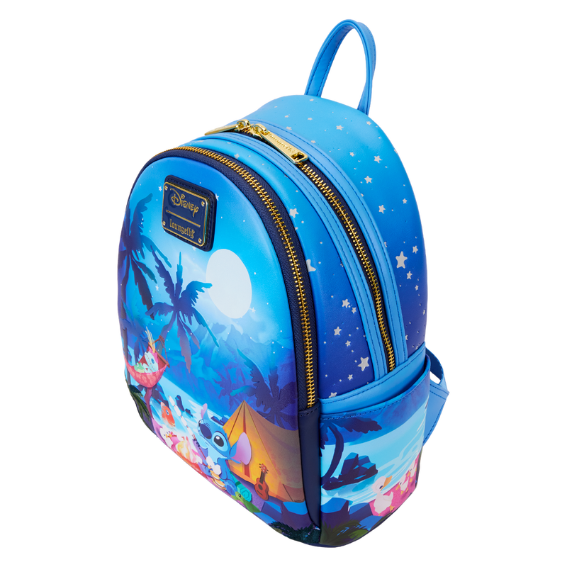 Stitch Camping Cuties Glow Mini Loungefly Backpack LFY