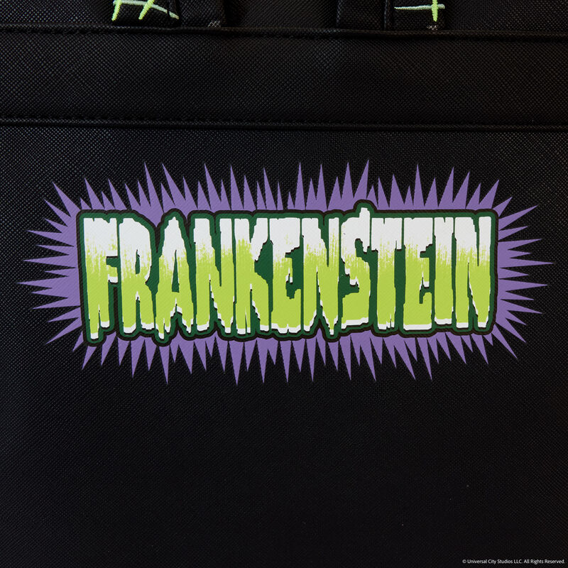 Loungefly Universal Monsters Frankenstein Mask Glow Mini Backpack With Coin Bag LFY