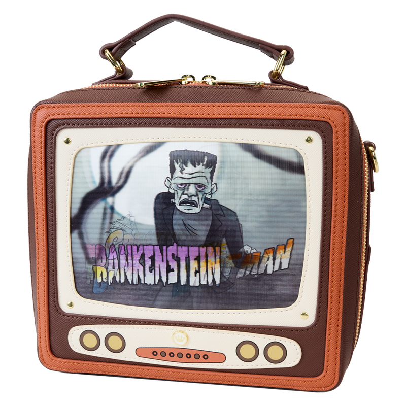 Loungefly Universal Monsters Vintage TV Triple Lenticular Crossbody Bag LFY