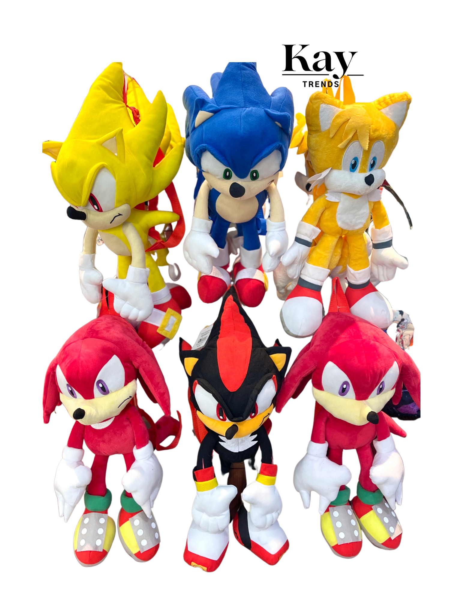 Sonic 2024 plush backpack