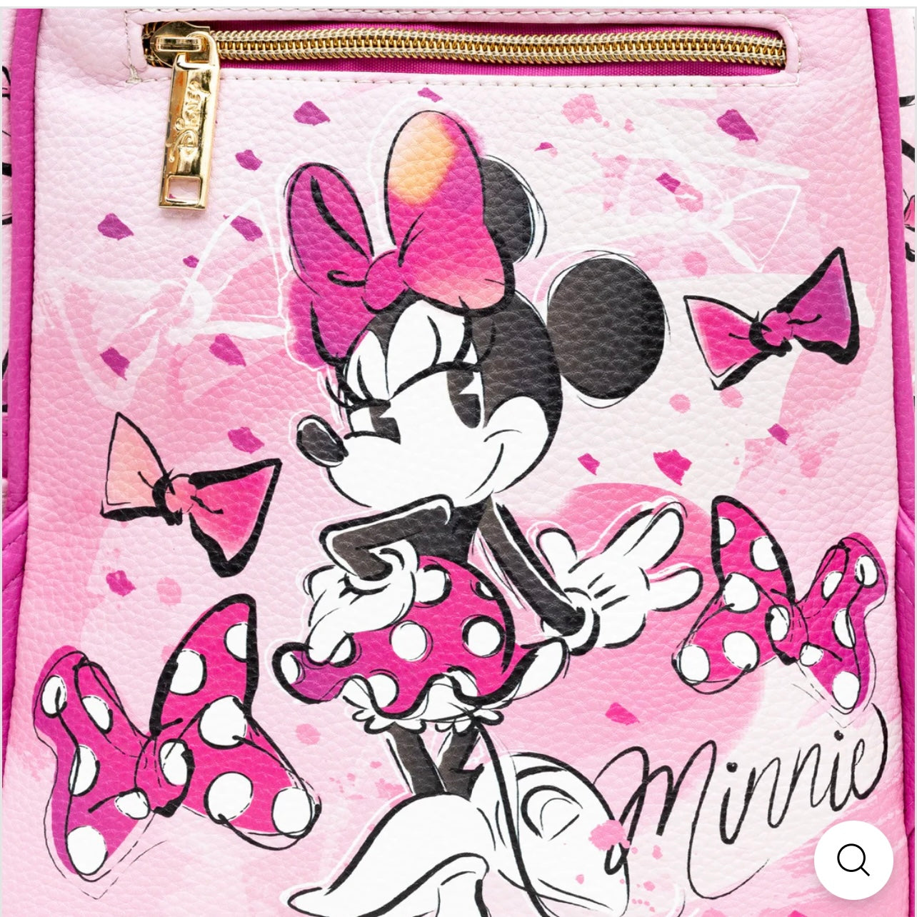 Exclusive Limited Edition- Pink Minnie Mouse Vegan Leather Backpack