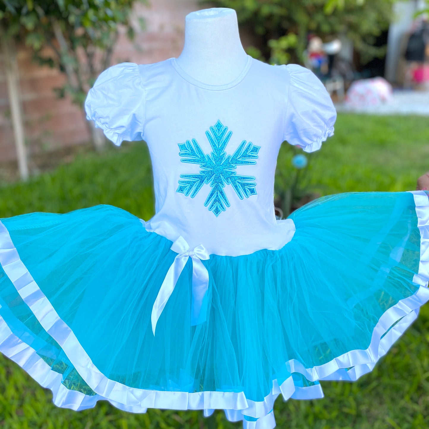 Blue Snowflake Tutu Dress ❄️