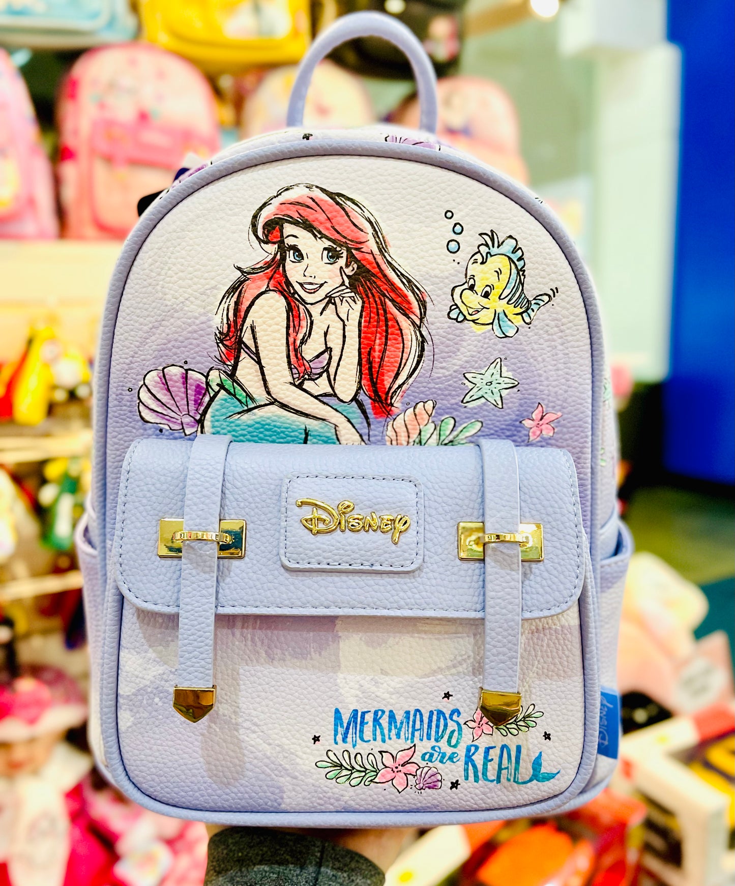 Exclusive- Little Mermaid Vegan Leather Backpack