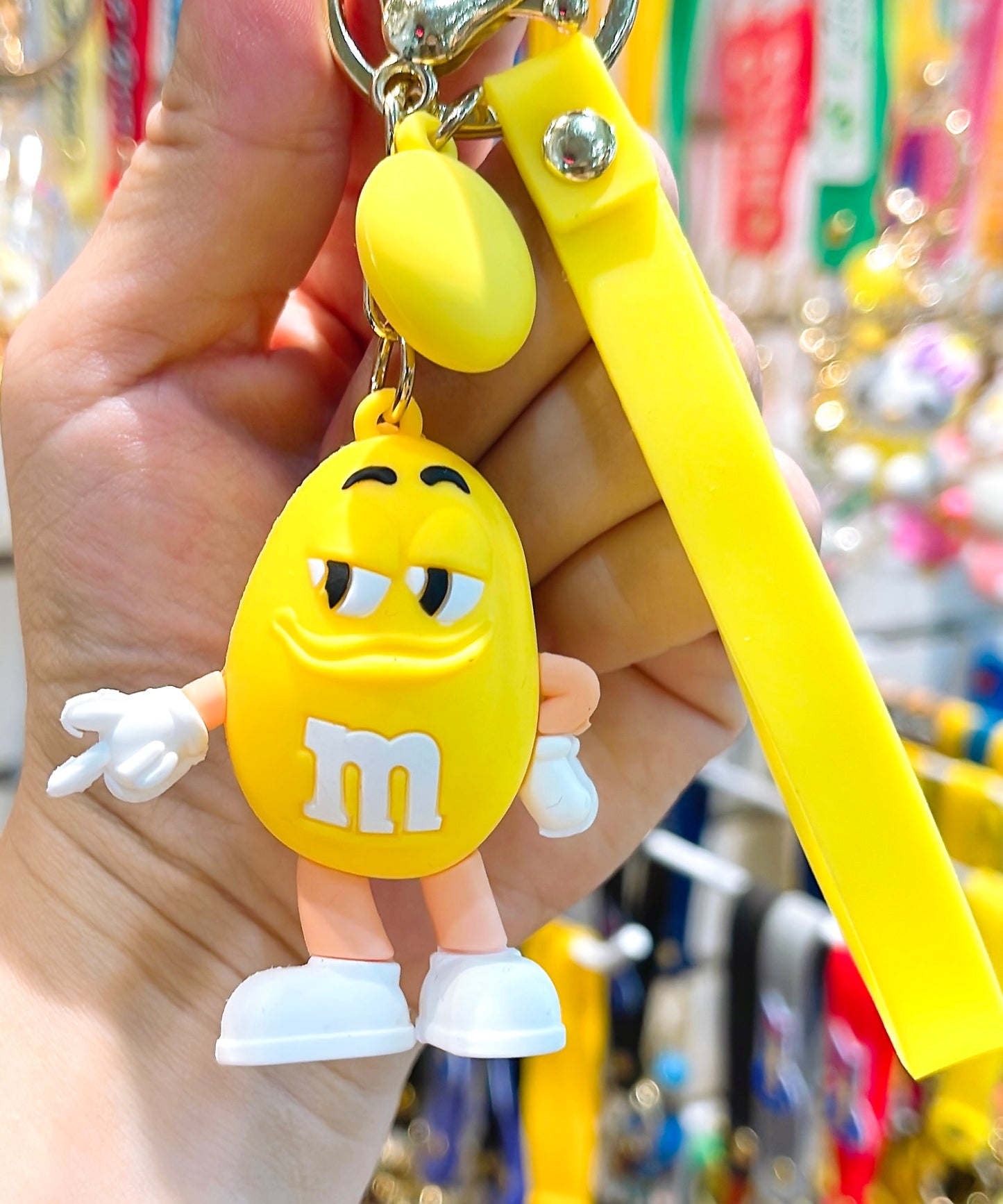Yellow M Keychain